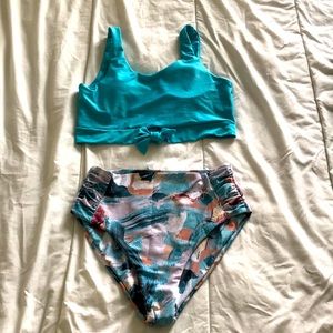 Two piece swim suit